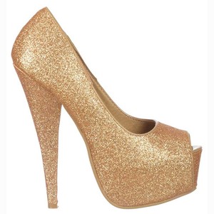 gold sparkly heels for prom