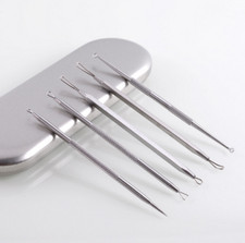 5pcs Blackhead Acne Comedone Pimple Blemish Extractor Remover Stainless Tool Kit