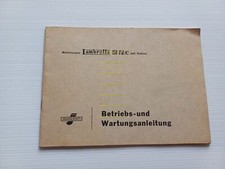 Innocenti Lambretta 150 fd/c motocarro 1958 manuale uso originale TESTO TEDESCO