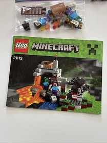 LEGO Minecraft Set# 21113 The Cave Night 100% Complete w Box & Instruction