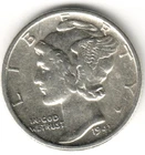 USA - 1941P - Mercury Dime - #631