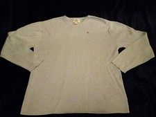 Vintage XXL Ralph Lauren Polo Jeans Co Gray Ribbed Long Sleeve Pullover Sweater