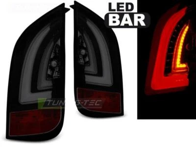 Paire de feux arriere pour VW Up / Skoda Citigo de 2011 � 2017 LED BAR noir fume - Photo 1/3