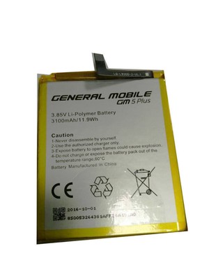New Battery For Google GENERAL MOBILE GM5 Plus 3100mAH 11.9WH