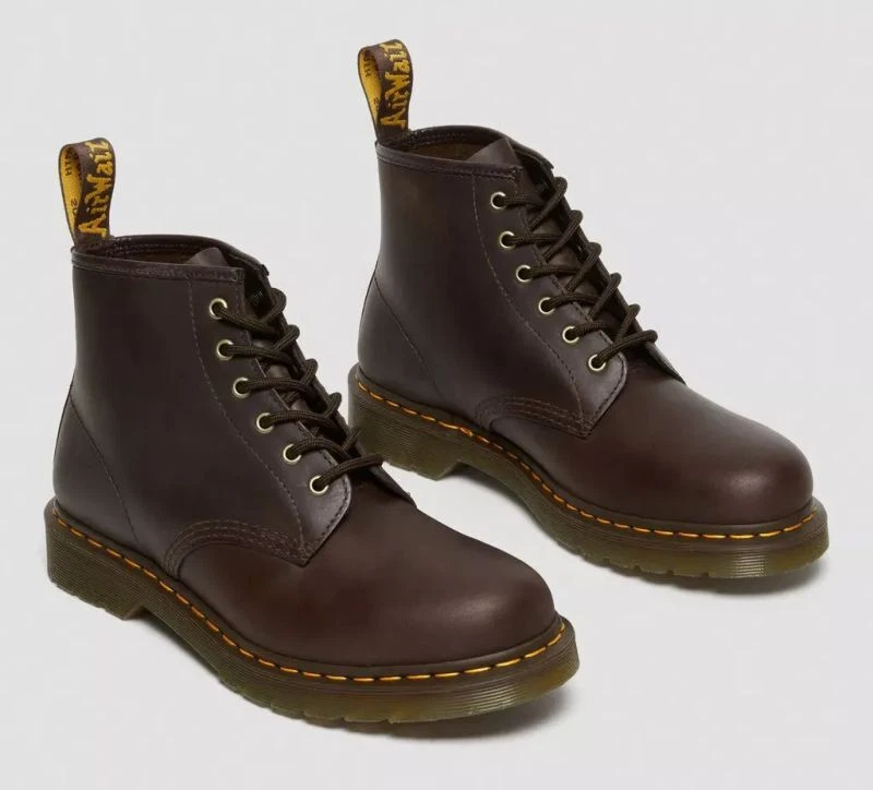 Dr Martens 6 Loch 101 Dark Brown Crazy Horse 27761201 Doc - Bild 3 von 4
