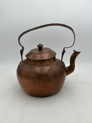 Antique Solid Large Copper Tea Kettle Pot
