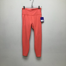 JOYLAB Womens Leggings Pants Pink Coral Stretch Perforations Yoga S New