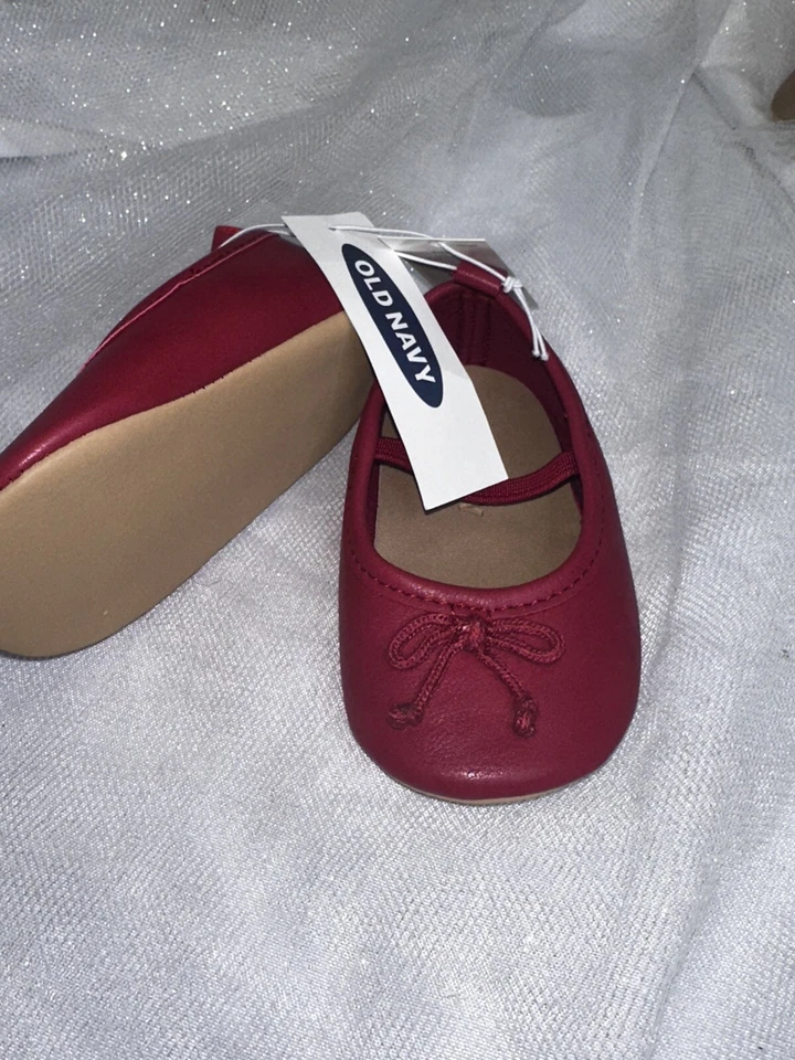 Old Navy Red Baby Girl Shoes 6-12 M - Image 2 of 4
