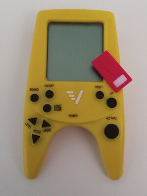 Handheld-System gelb mit Spielkarte / Chip - Pocket Game gameboy SAMMLERSTÜCK