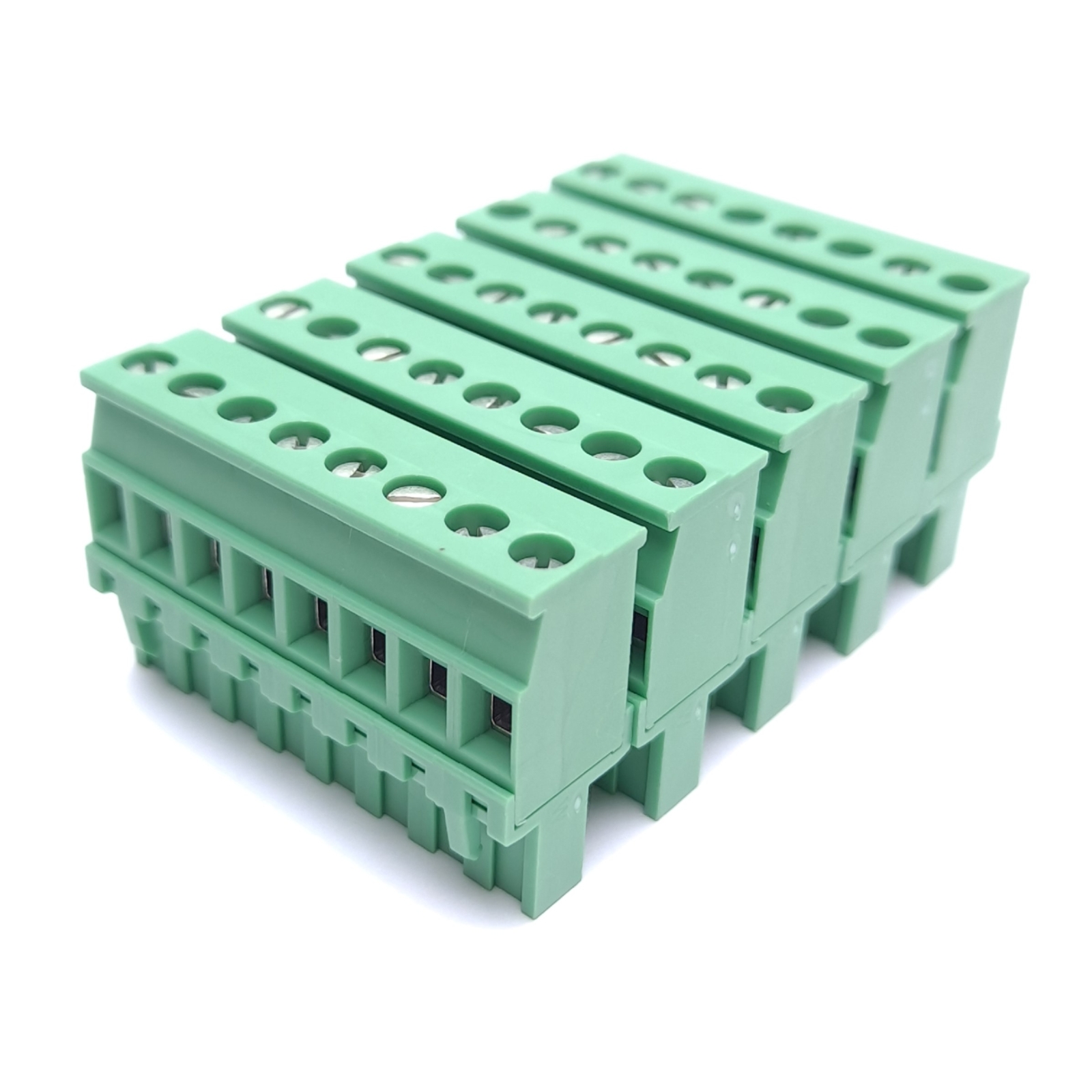 Lot of 5 Phoenix Contact 1792304 MVSTBR 2.5/8-ST-5.08 PCB Connectors 8-Position