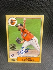 2022 TOPPS SERIES 1 35TH ANNIVERSARY ZAC LOWTHER ROOKIE AUTO ORIOLES
