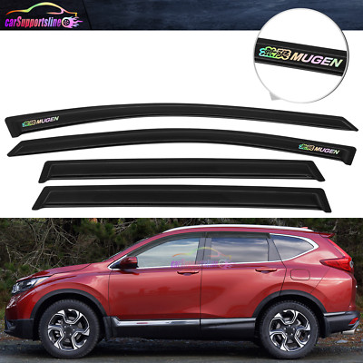 Window Visor 4PCS For 17-22 Honda CR-V Rain Guard Shade Vent Deflector w/ Mugen
