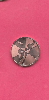 GIBRALTAR 2019 ISLAND GAMES  PENNY UNCIRCULATED-UNC MINT-BU COMMEMORATIVE COIN