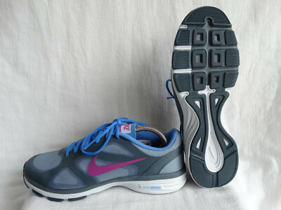 Nike W Dual Fusion TR Laufschuhe EU 40,5 US 9 Sneaker grau-blau-rosa 443837-402