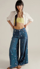 Free People We The Free We The Free Westward Embroidered Jeans Size US 25