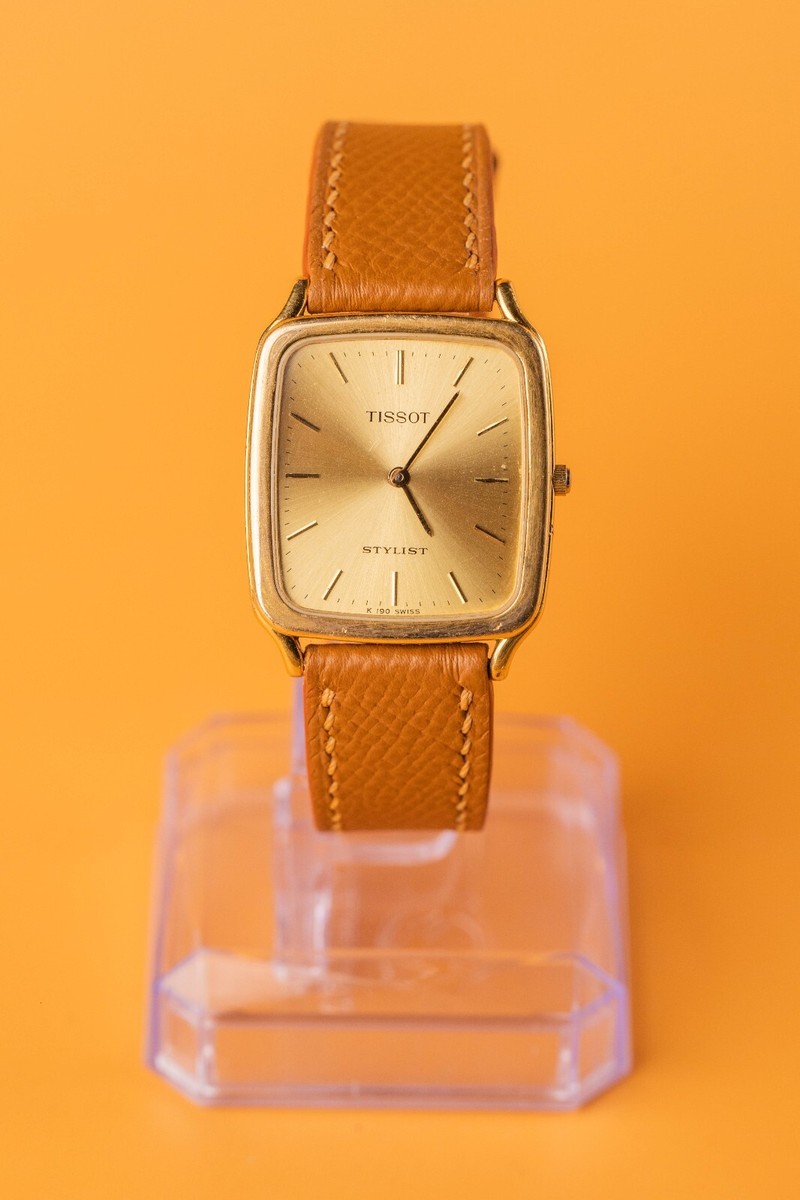 Tissot Stylist K190 Swiss 38x29mm Tank Quartz Watch Mens | eBay