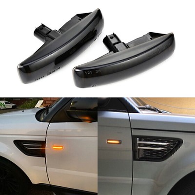 2x LED Side Marker Lights For  Range Rover Sport Discovery LR3 LR4 LR2 2006-13