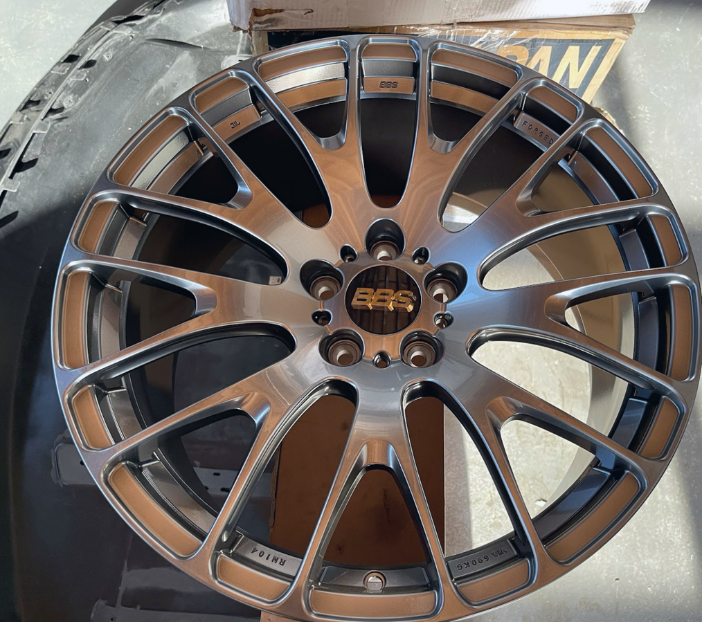 BBS JAPAN RN104 Diamond Black set of 4, 9.5Jx20H2ET40 for Tesla
