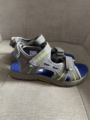 Merrell Jungen Panther Sandalen Grau Outdoor Atmungsaktiv UK 1