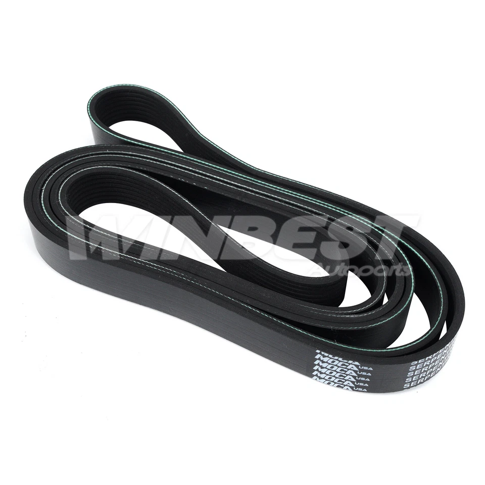 Cinturón Serpentine para 02-04 Mercedes-Benz C32 SLK32 AMG 05-06 Crossfire 8PK2910 Foto 2 de 4