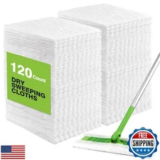HOMEXCEL Dry Sweeping Cloths Pads Compatible with Swiffer Sweeper- Disposable