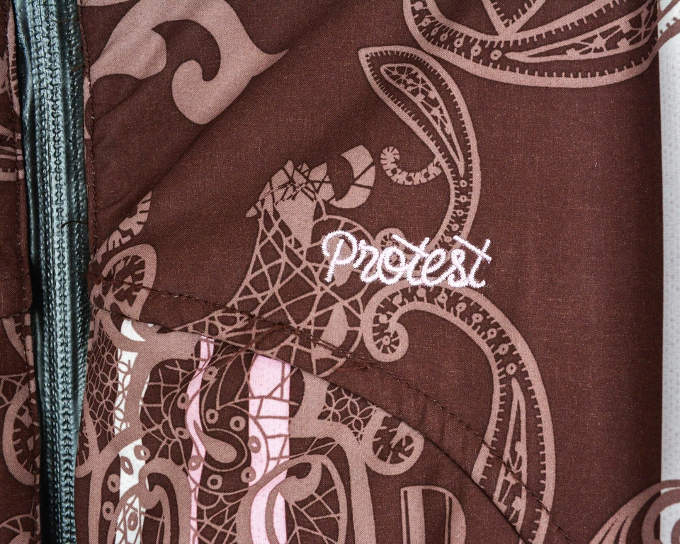 Protest series 08 Ski Jacket Women S UK 10 US 8 Snowboard Winter Paisley Coat 8k - Image 4 of 4