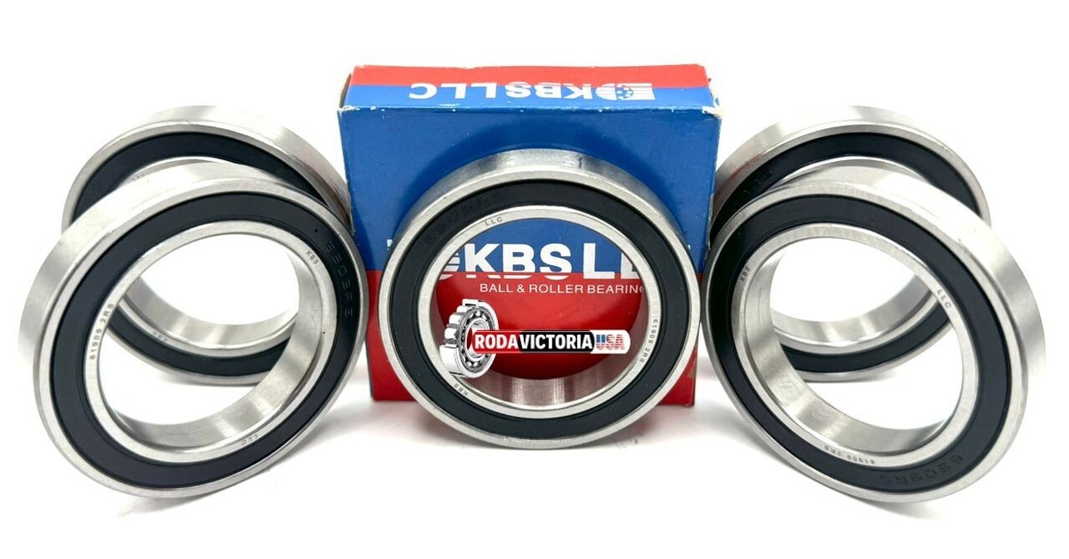 KBS 6909 2RS (5 QTY) DEEP GROOVE BALL BEARING, RUBBER SEALED 61909