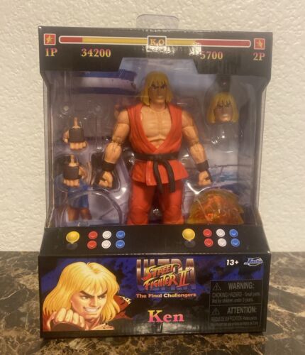 Jada Toys Ultra Street Fighter II KEN 6" SF2 Video Game Action Figure 2024 NEW! - Picture 1 of 5