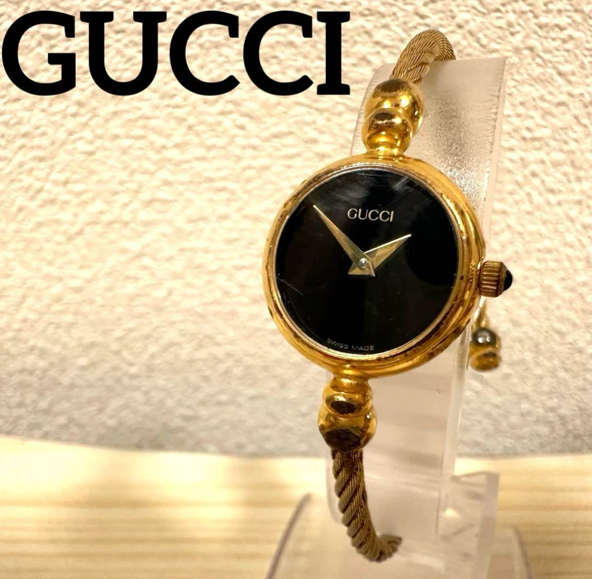 Montre bracelet pour femme GUCCI 2700.2.L bracelet cadran noir quartz 27002L