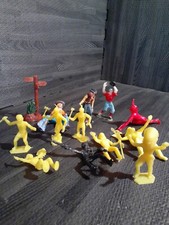 Vintage Figures Cowboys Indians Toy Soldiers Some Marx Baceball Player