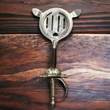 Barware Tool Cocktail Strainer Stainless Steel  Sword Mixed Drink Accessory Vtg