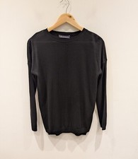 Marks And Spencer Collection Ladies Jumper Size Small Black Pullover Layering GC