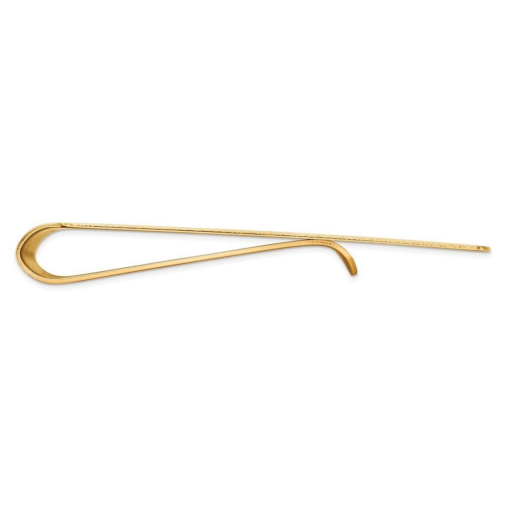 14K Yellow Gold Mens Polished Money Clip image 2