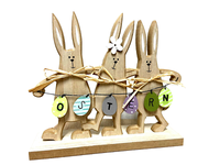 "Oster Deko \" 3 Hasen Ostern \" Standdeko Osterdeko Osterhase"