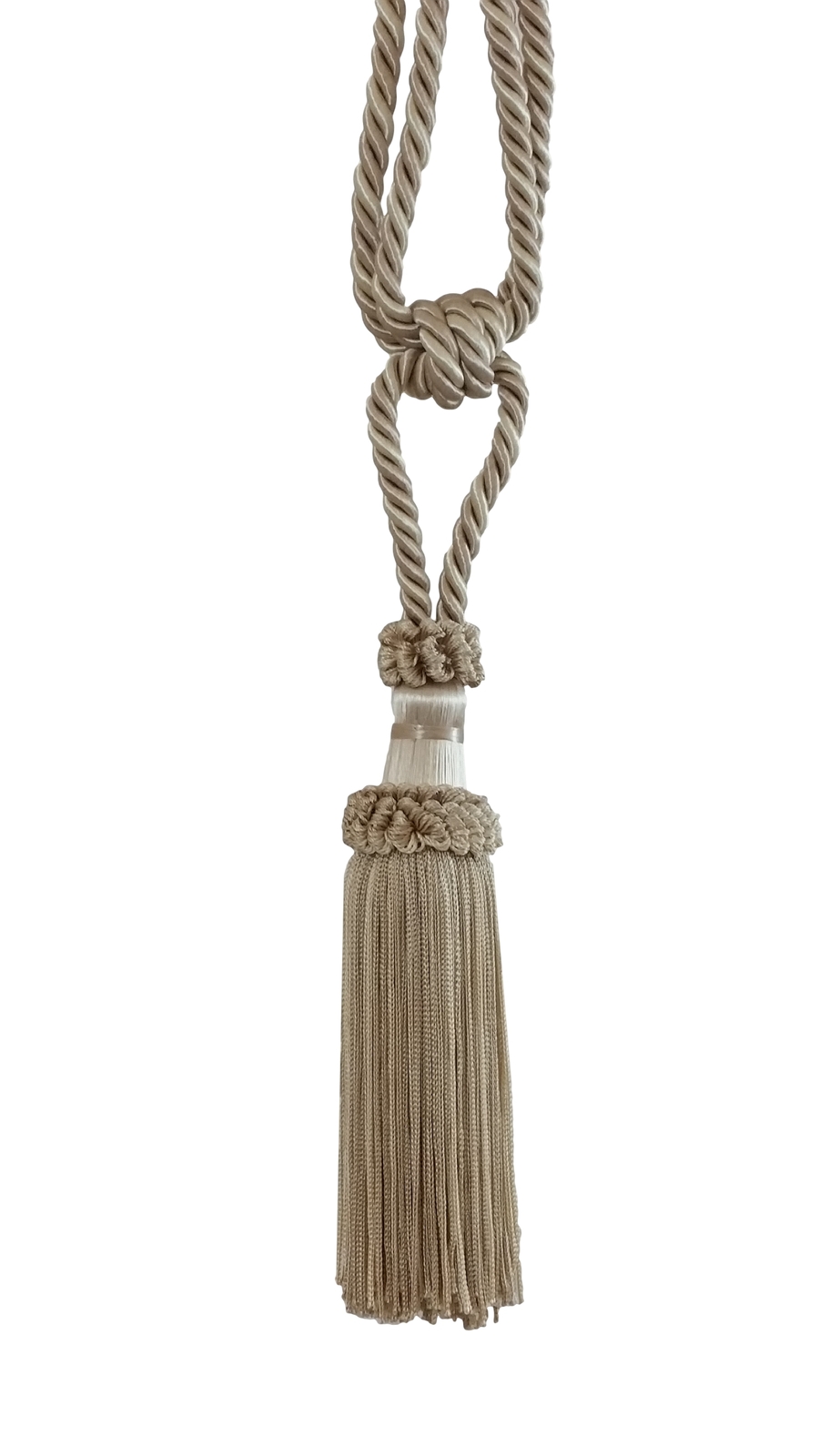 DÉCOPRO Tassel Tieback, Color# 3432B - Blonde Beige [Sold Individually]