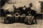 Old postcard La Coiffure dans le Berry. Women's Group (864209)