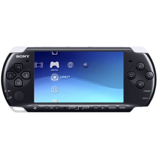 Sony PSP 3000 Monster Hunter Portable 3rd Matte Black & Gold 