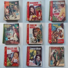 Vintage Sexton Blake Library Pulp Crime Magazines x9 1930s - 50s Job Lot