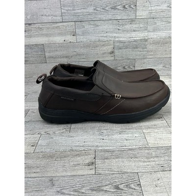 Skechers Relaxed Fit Air Cooled Memory Foam Brown Leather  display picture 1