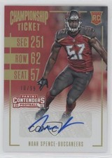2016 Panini Contenders Championship Ticket 10/99 Noah Spence #176 Auto tt7