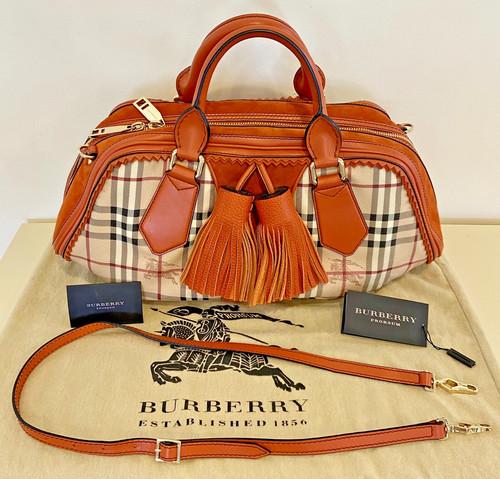BURBERRY  Prorsum Shrimpton Haymarket XL Tote Bag Purse NWT  Vintage Iconic RARE