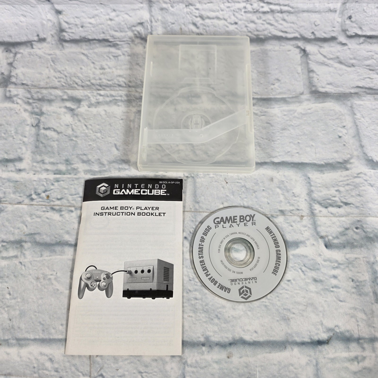 Nintendo Gamecube Gameboy Player Start-Up Disc Case & Instruction Manual