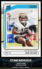 Bub Means 2024 Panini Donruss Rated Rookie RC New Orleans Saints #362
