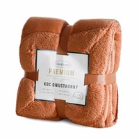 Decke Fleecedecke Kuscheldecke Wohndecke Tagesdecke Sofadecke 150X200 Orange