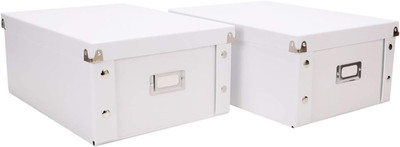 CD Storage Box - Pack of 1/2 - Durable Disc Holder with Lid to Store for Discs (