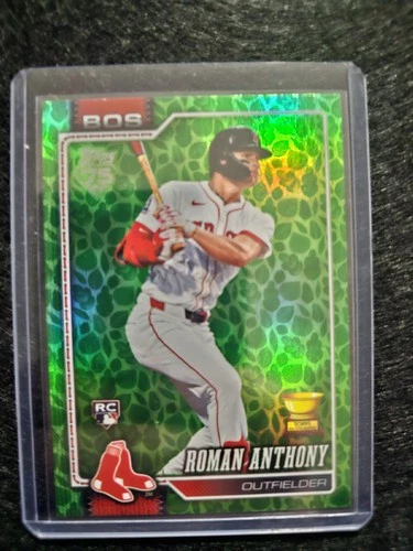 2026 Topps Series 1 Roman Anthony RC Holiday Green Parallel Boston Red Sox #189