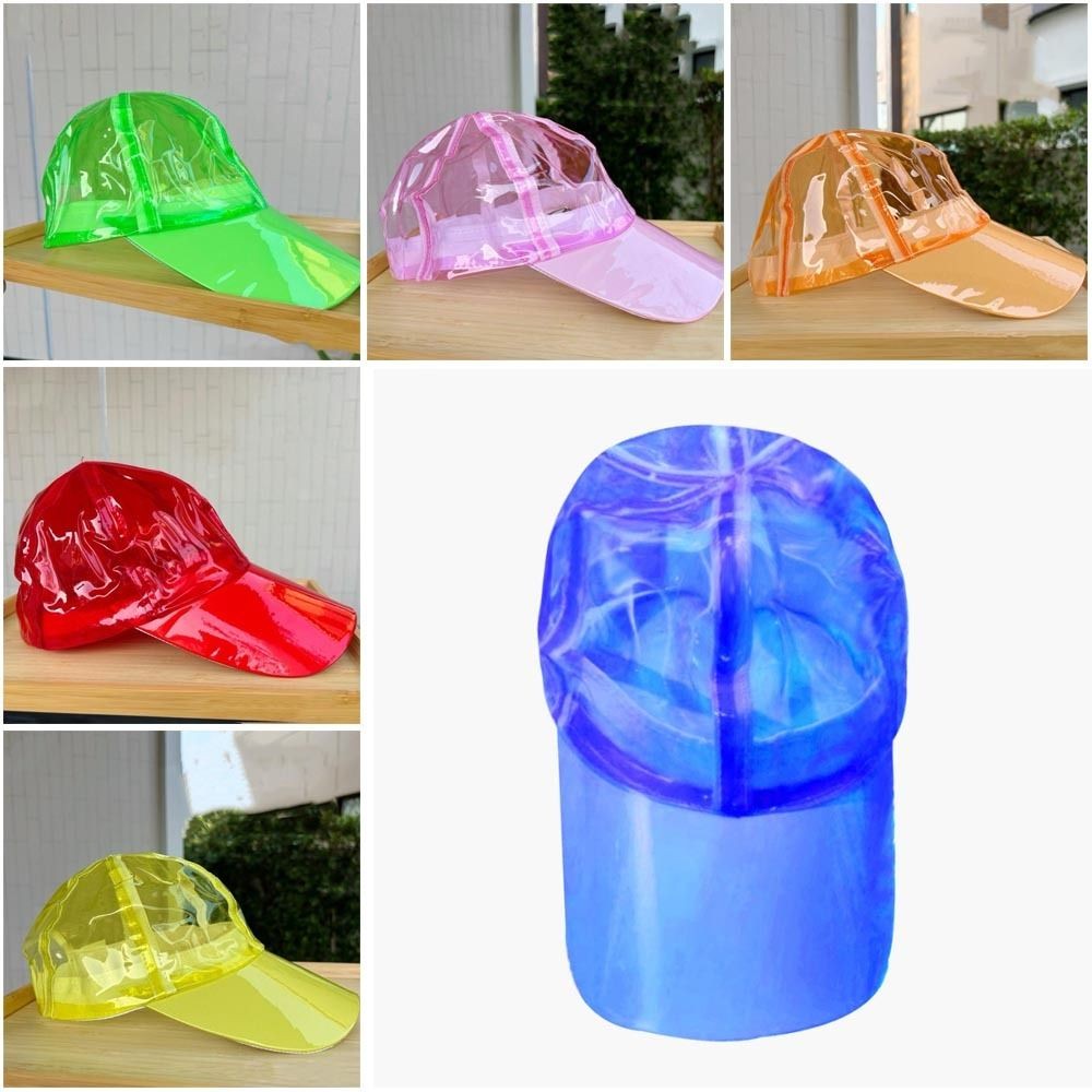 APL Lettiera acqua PVC festival cappelli trasparenti protezione solare cappello unisex