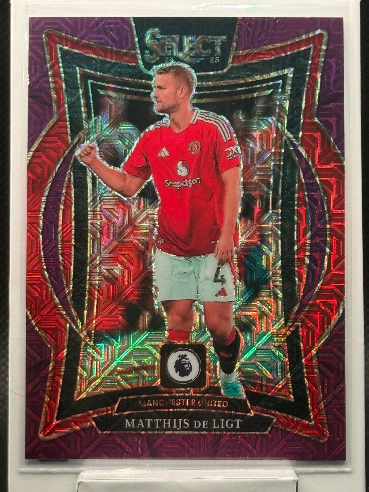 2024-25 Panini Select Premier League - Matthijs De Ligt Terrace #98 Purple Mojo