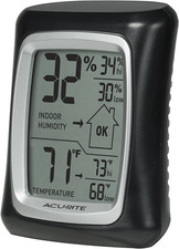 Acurite Indoor Digital Thermometer Hygrometer with Temperature and Humidity Ga