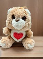 Care Bears Tenderheart Brown Bear Stuffed Animal 6  Vintage 1983 Plush Toy